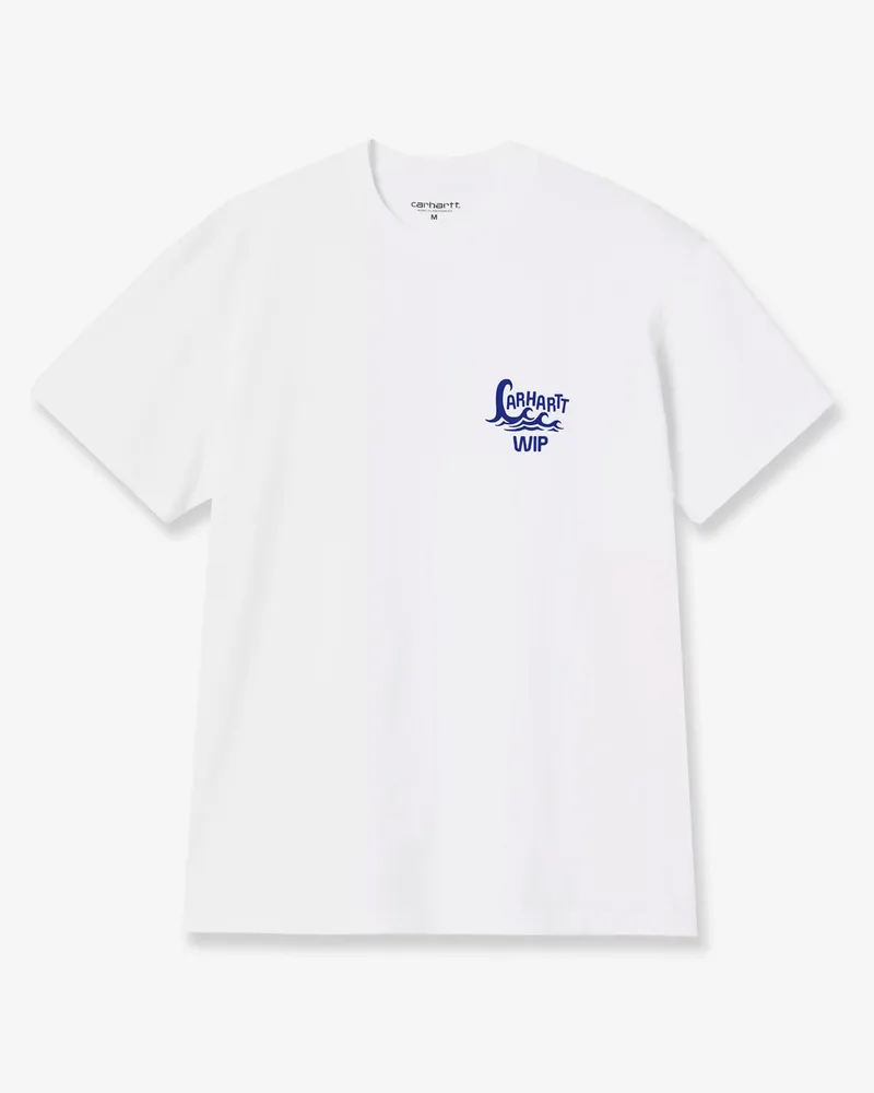 Carhartt WIP S/S Waves cotton T-shirt -  - gender_Man White