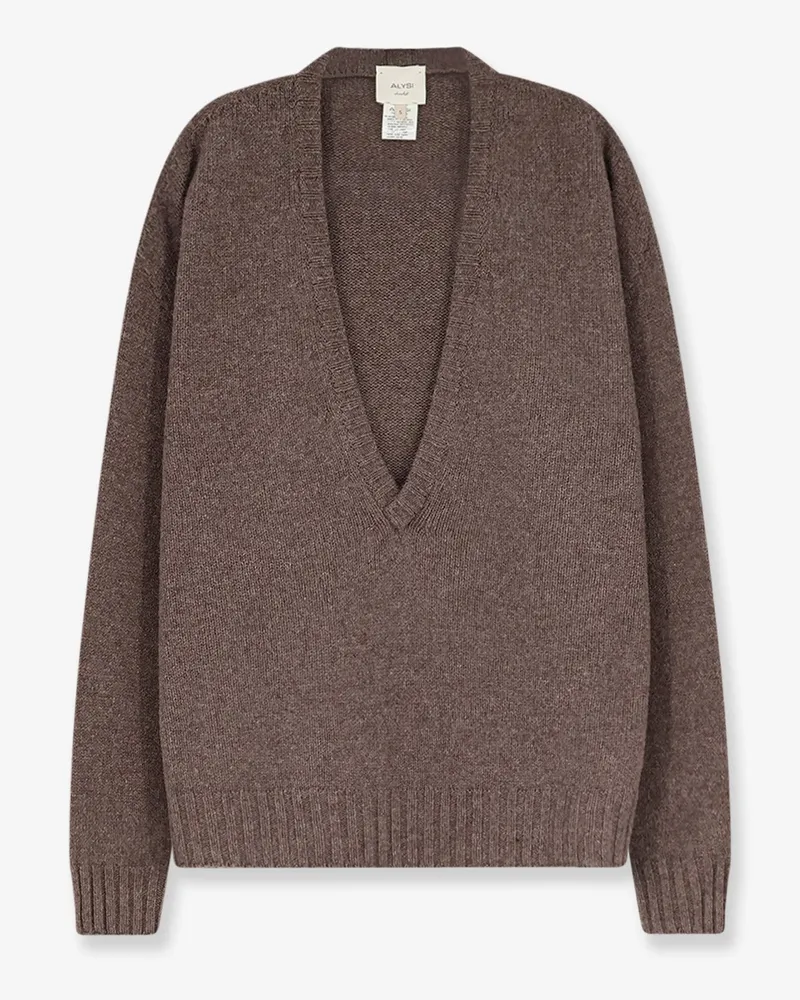 ALYSI Wool and cashmere blend sweater -  - gender_Woman Brown