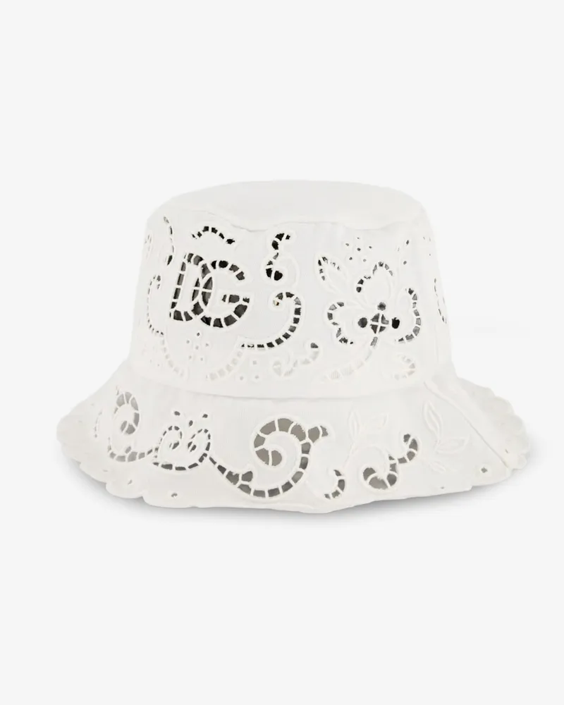 Dolce & Gabbana Cotton Blend Bucket Hat -  - gender_Woman White