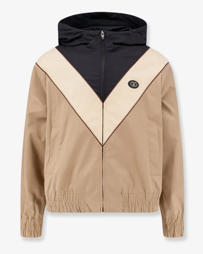 Valentino Garavani Jacket with VLogo Signature patch - VALENTINO - gender_Man Beige