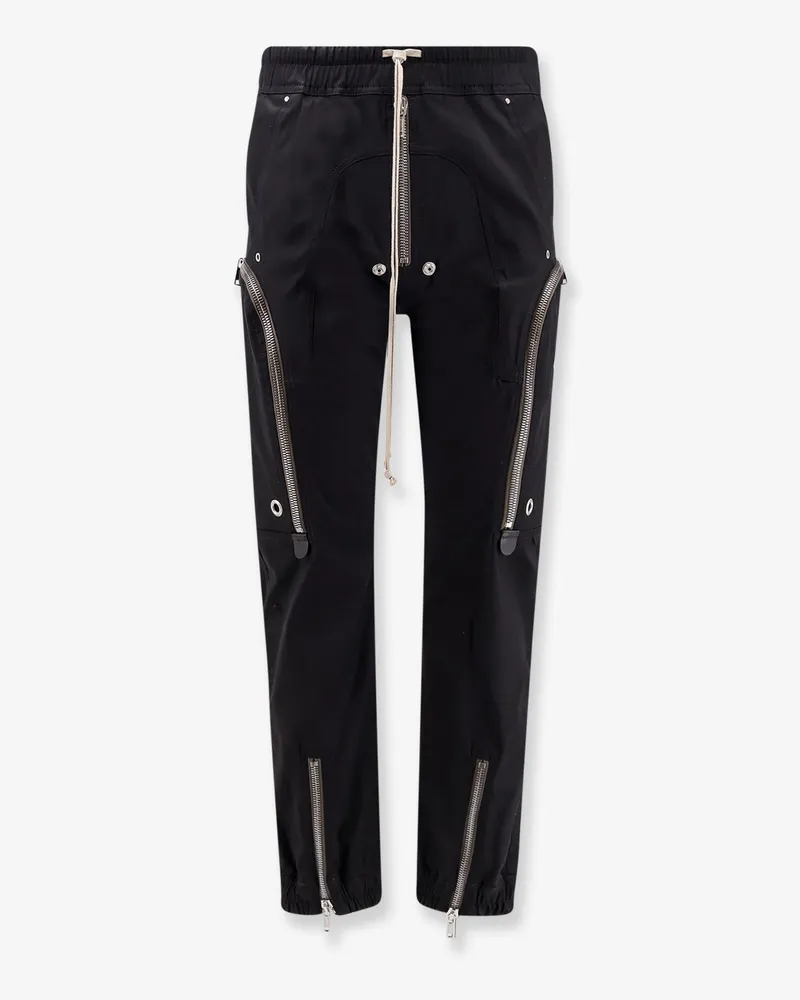 Rick Owens Bauhaus Cargo certified cotton trousers -  - gender_Man Black