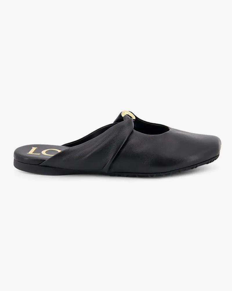 Loewe Pebble Soft low leather sandals -  - gender_Woman Black