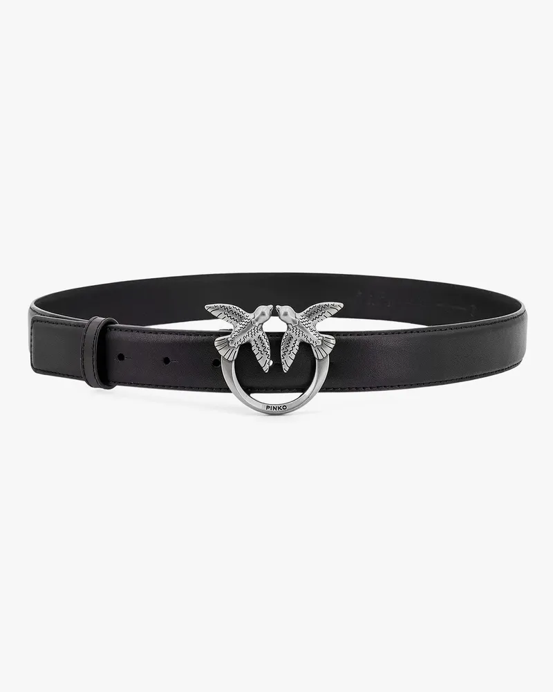 Pinko Berry leather belt -  - gender_Woman Black
