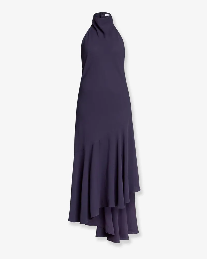Alaïa Asym viscose long dress -  - gender_Woman Blue