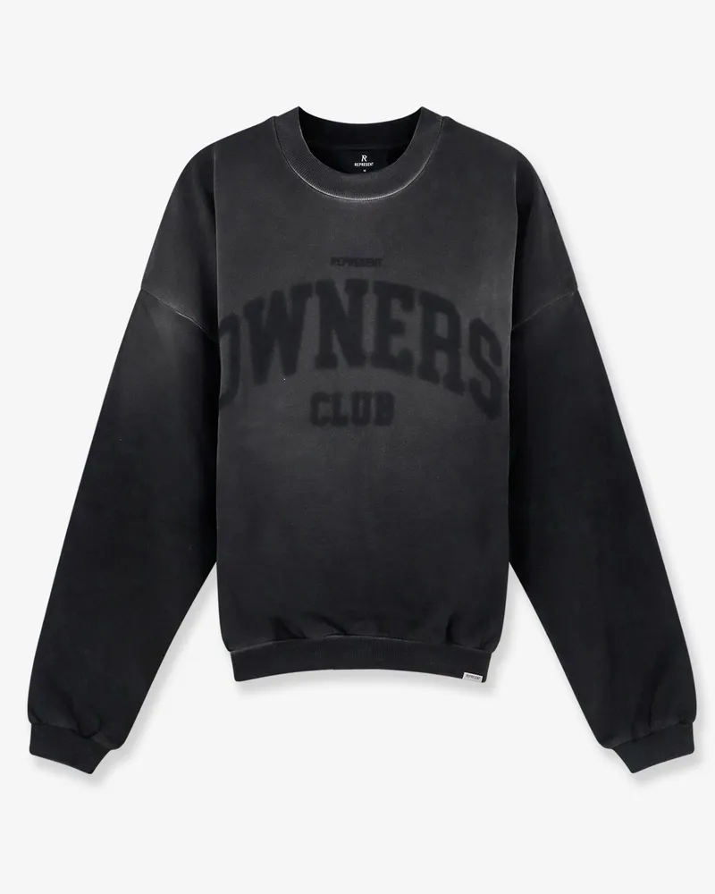 REPRESENT Melange cotton sweatshirt -  - gender_Man Black