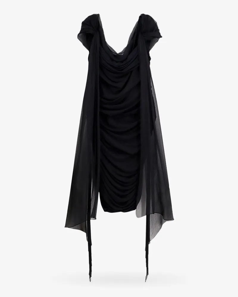 Givenchy Stretch viscose dress with drapery -  - gender_Woman Black