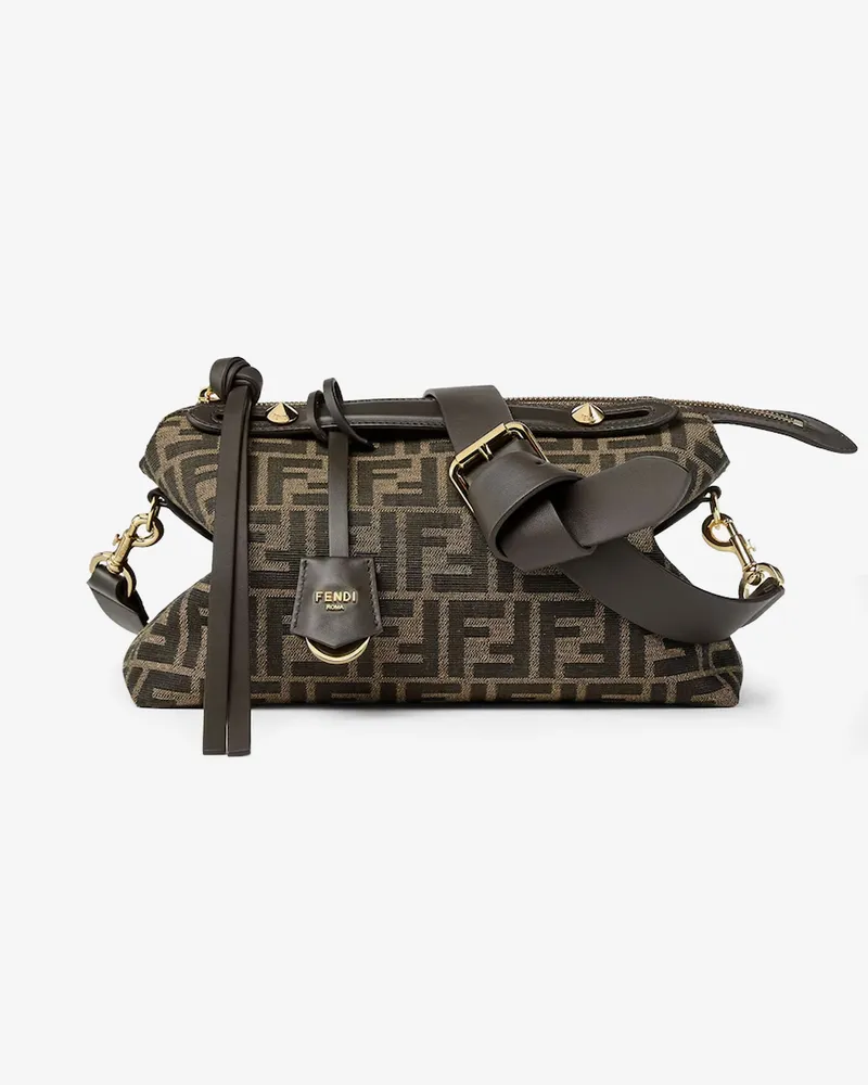 Fendi By The Way Soft Medium FF jacquard fabric and leather -  - gender_Woman Brown
