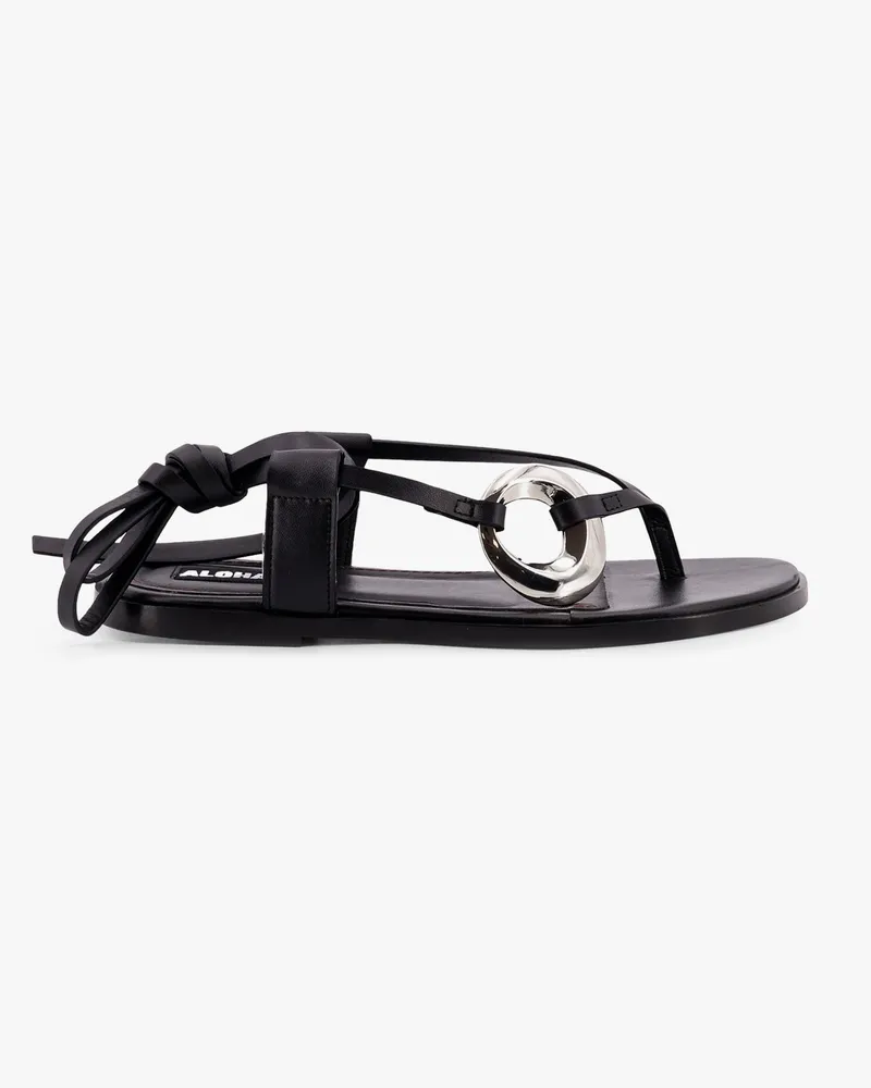 Alohas Morosia leather thong sandals with metal ring -  - gender_Woman 