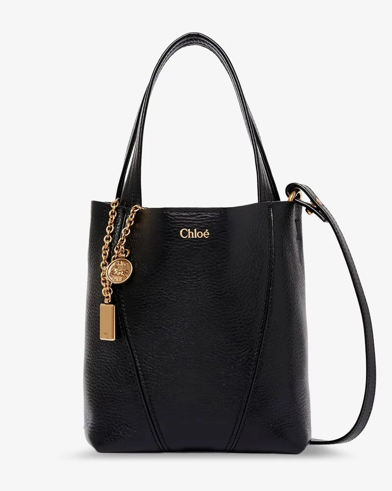 Chloé Chloé Spin leather crossbody bag -  - gender_Woman Black