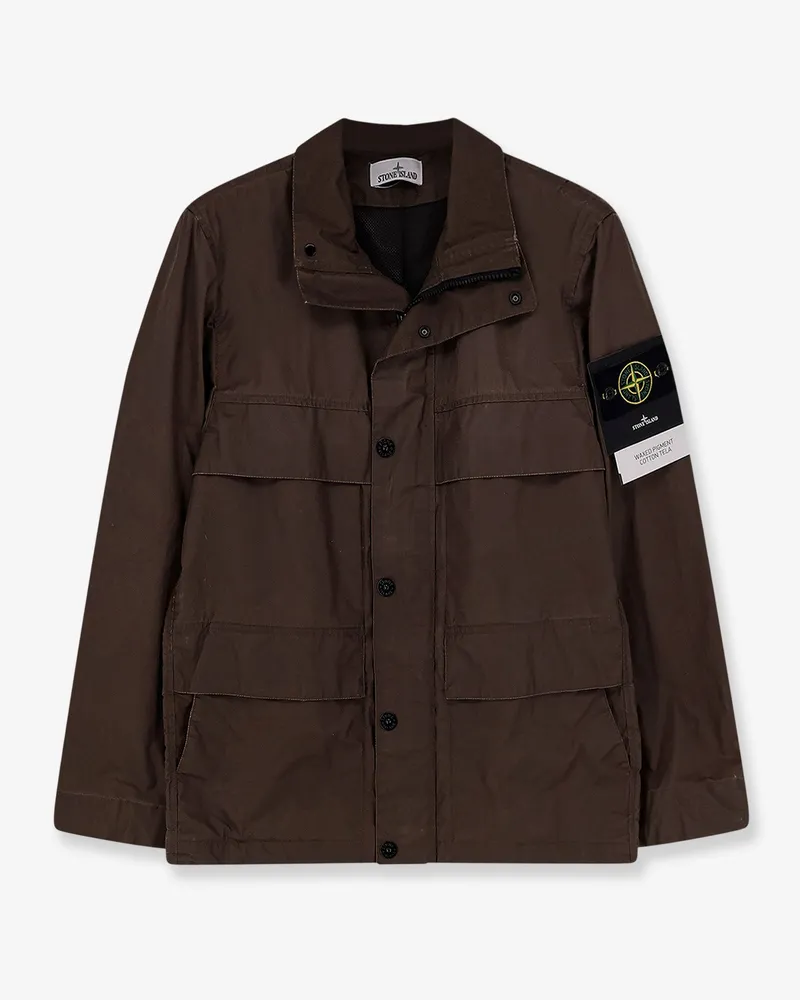 Stone Island Waxed Pigment Cotton Tela Jacket -  - gender_Man Brown