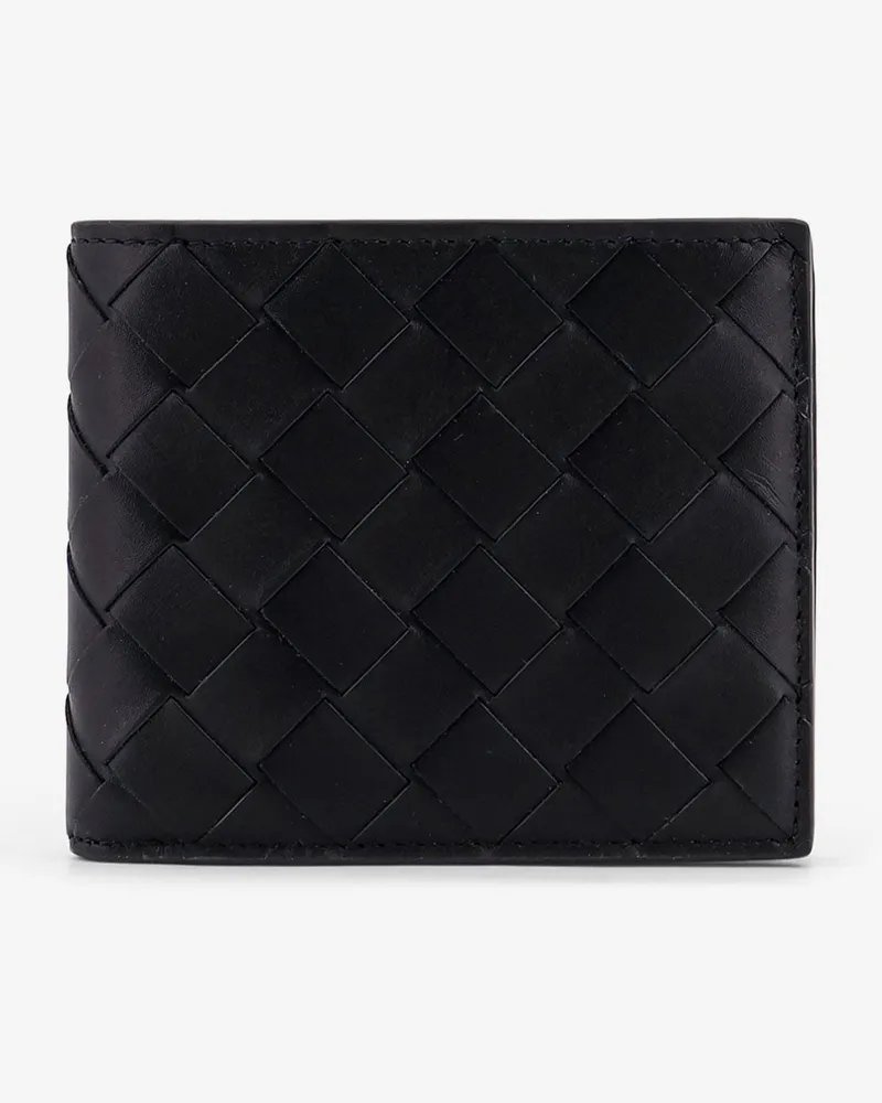 Bottega Veneta Leather wallet with Intrecciato pattern -  - gender_Man Black