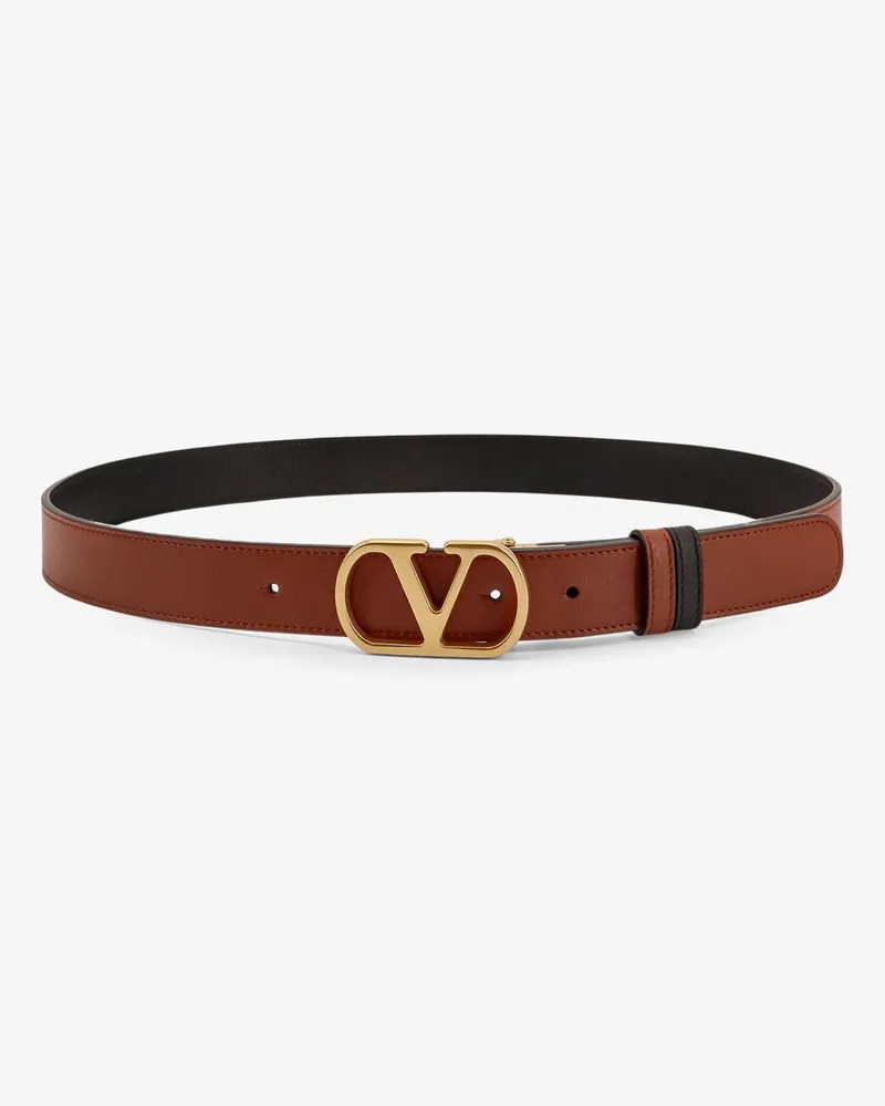 Valentino Garavani leather belt - VALENTINO GARAVANI - gender_Man Brown