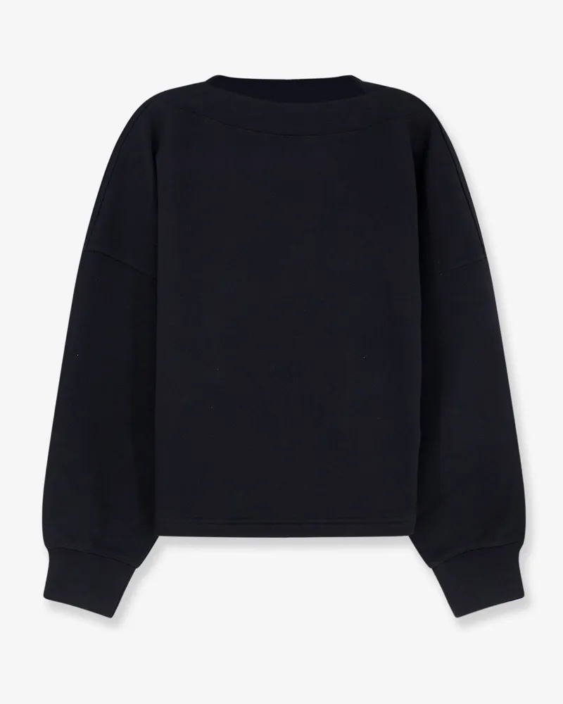 Alaïa Boatneck cotton sweatshirt -  - gender_Woman Black