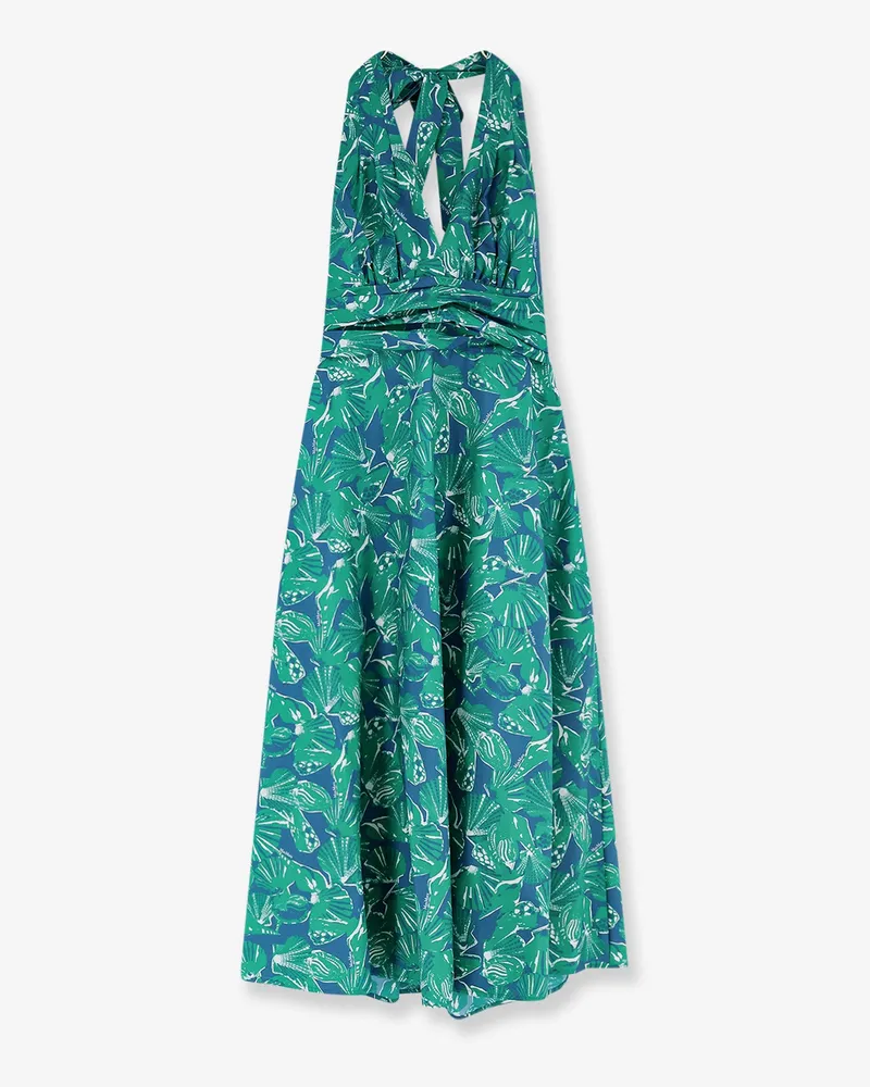 Max Mara Mxmebella printed cotton dress -  - gender_Woman Green