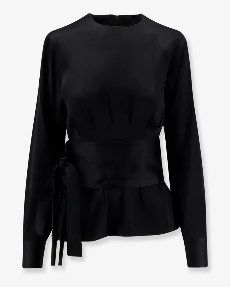 Róhe Kimono satin shirt -  - gender_Woman Black