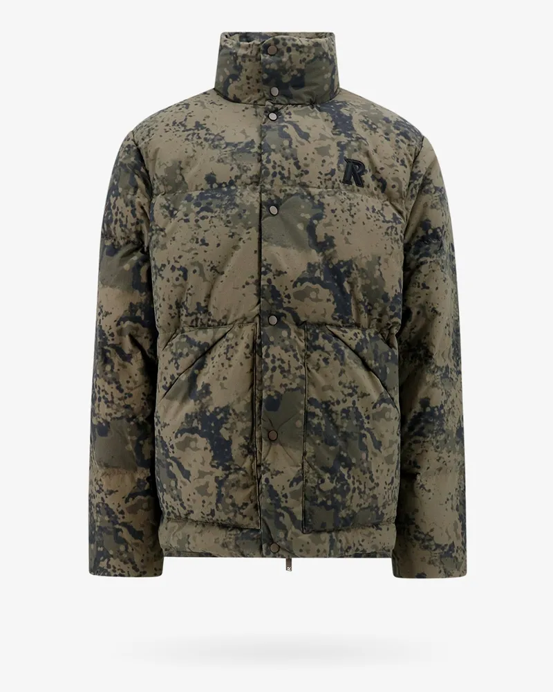 REPRESENT Padded and quilted nylon jacket -  - gender_Man Green