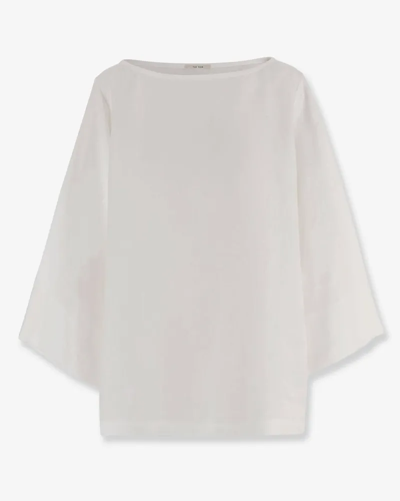 The Row Junia linen shirt -  - gender_Woman White