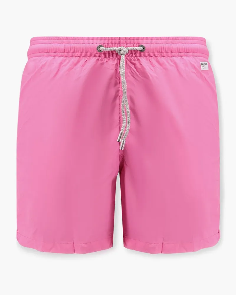 MC2 Saint Barth Lighting Pantone nylon swim trunks with Logo patch -  - gender_Man Pink