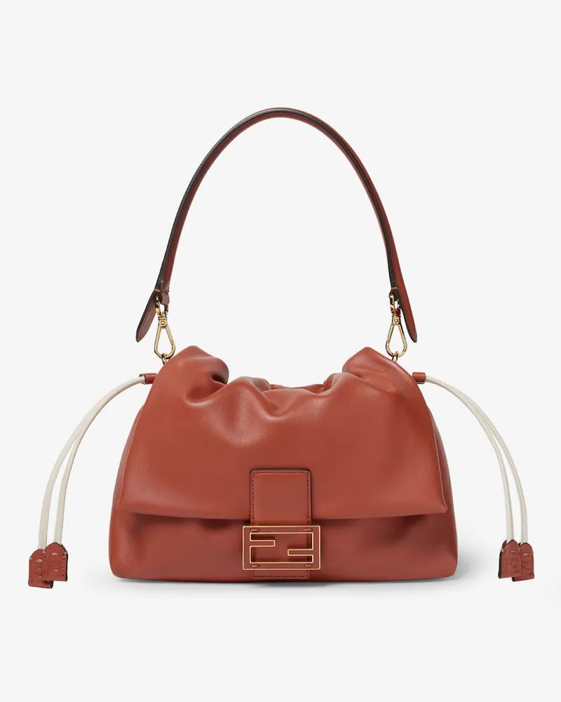 Fendi Mamma Baguette leather shoulder bag -  - gender_Woman Red