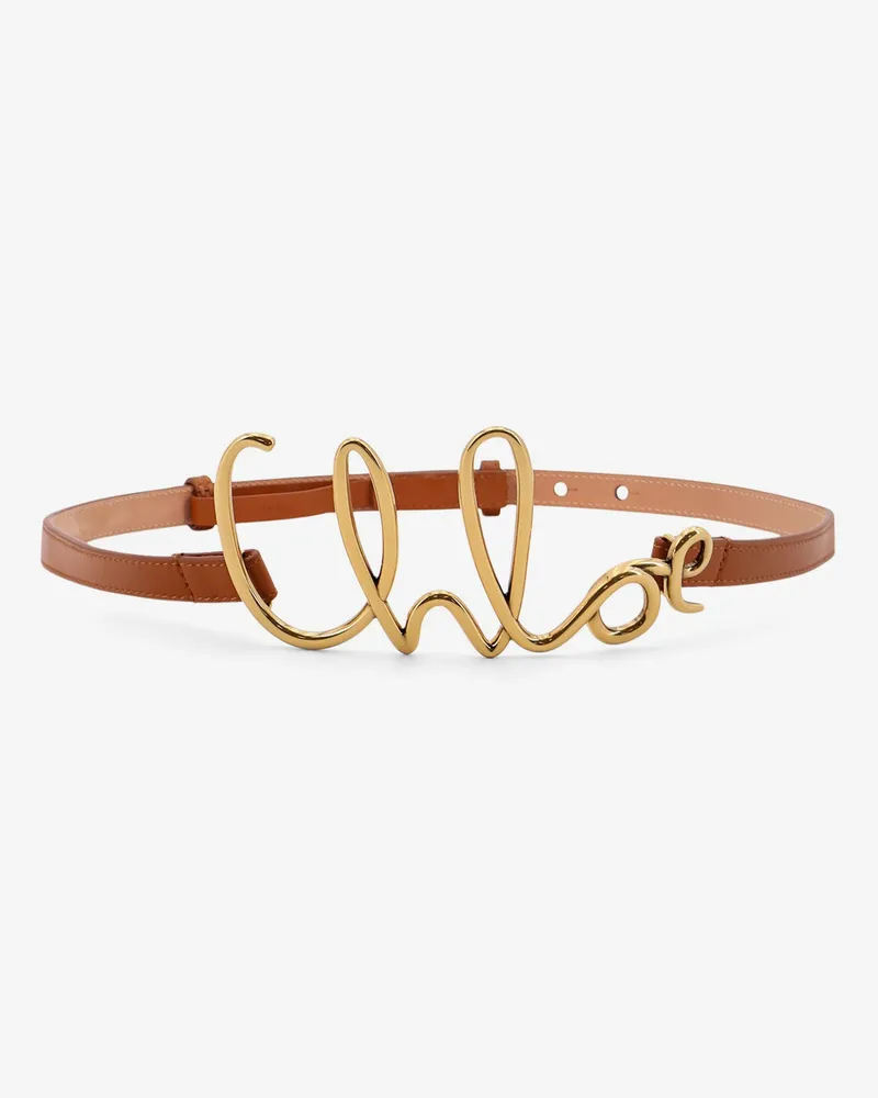 Chloé Chloé Iconic leather belt -  - gender_Woman Brown