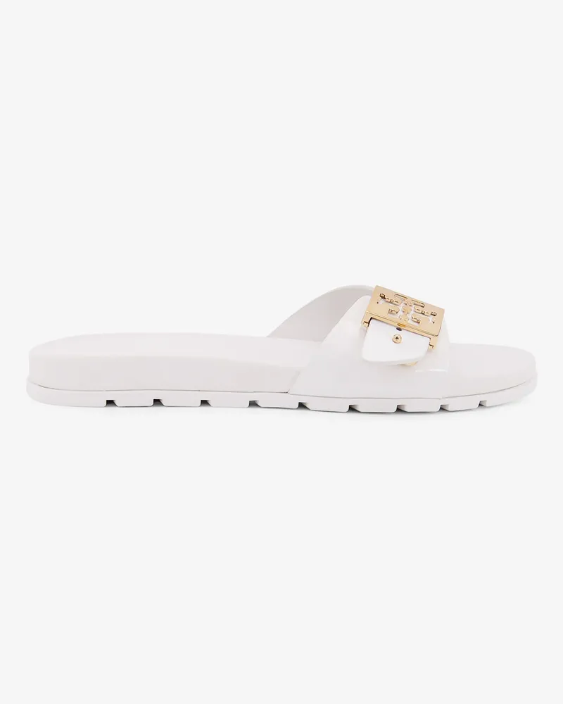 Tory Burch Patent synthetic leather Buckle Slide -  - gender_Woman White