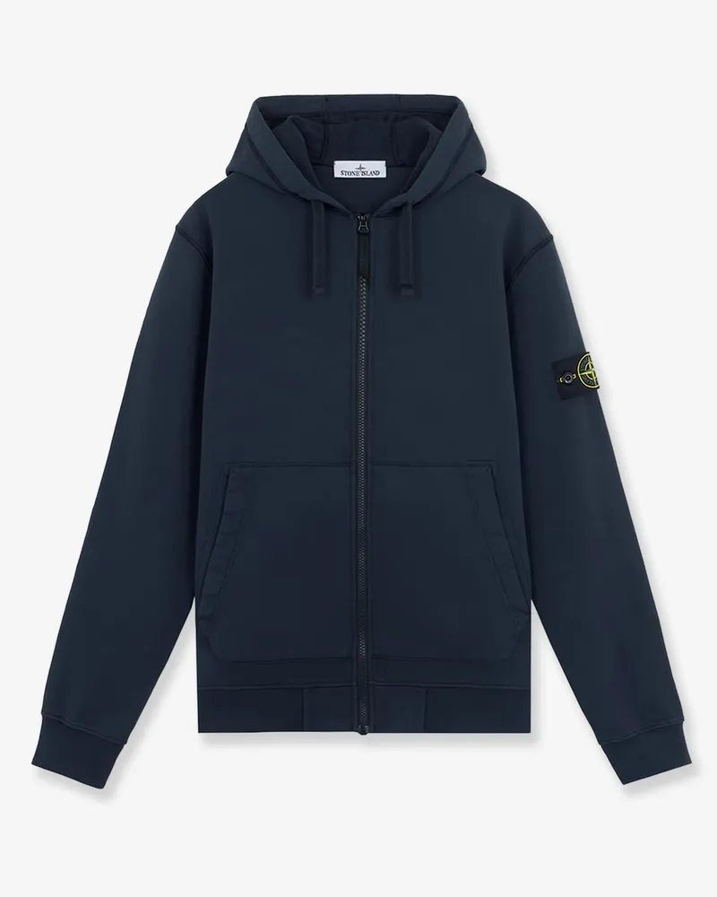 Stone Island Organic cotton hooded sweatshirt -  - gender_Man Blue