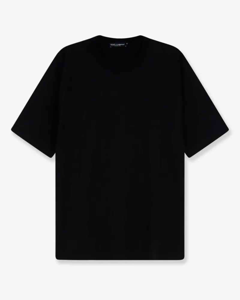 Dolce & Gabbana Cotton T-shirt with embossed DG logo -  - gender_Man Black