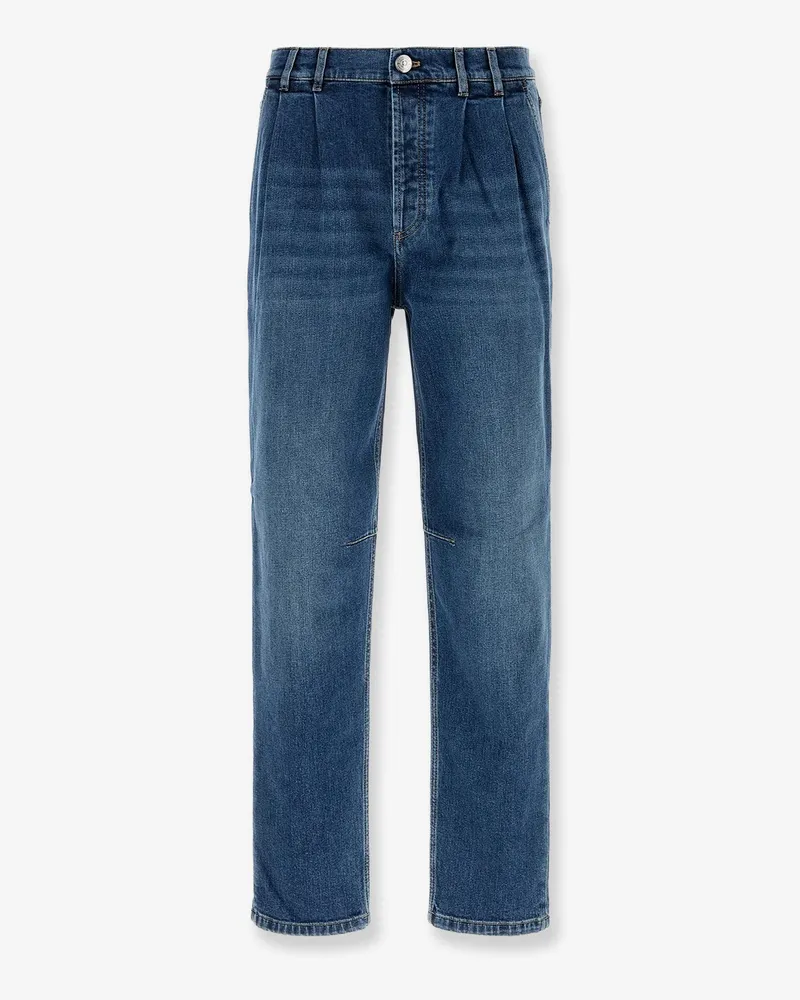 Brunello Cucinelli Iconic Fit comfort cotton jeans -  - gender_Man Blue