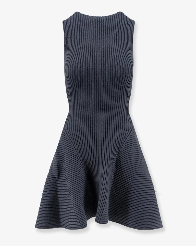 Alaïa Ribbed Skater dress -  - gender_Woman Grey
