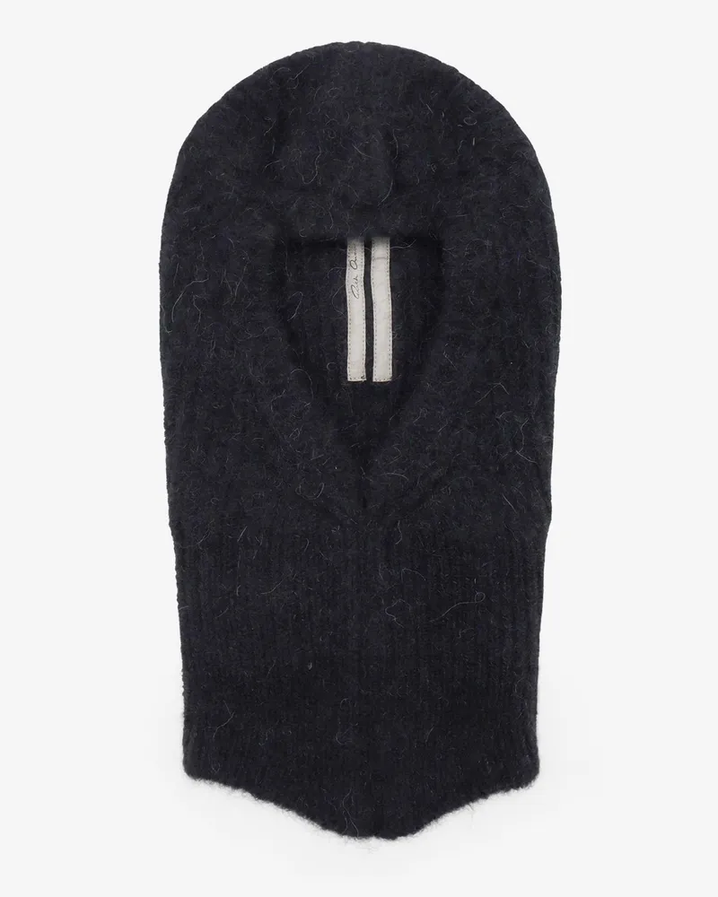 Rick Owens Alpaca and wool blend balaclava -  - gender_Man Black