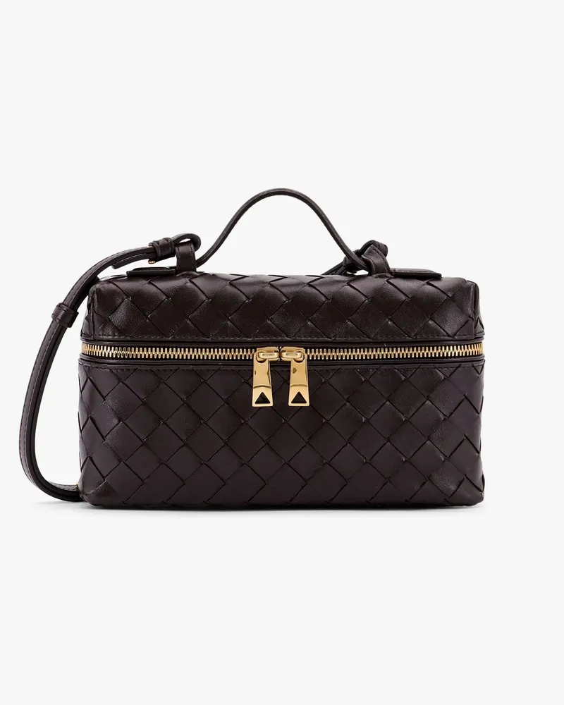 Bottega Veneta Bang Bang leather shoulder bag with Intrecciato pattern -  - gender_Woman Brown
