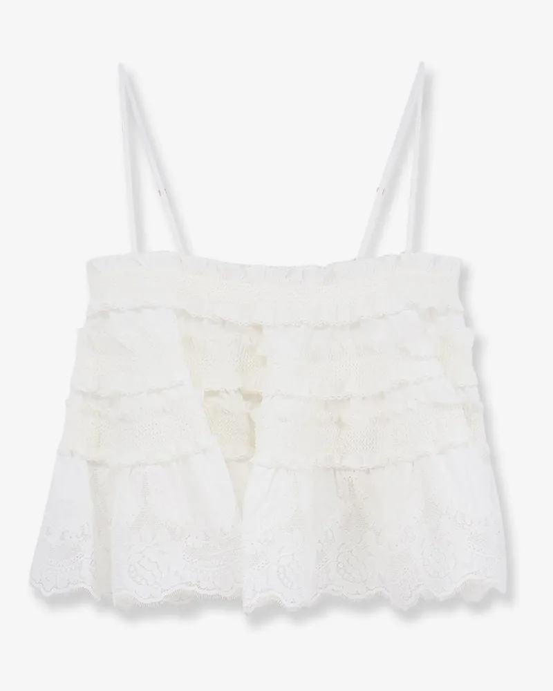 Zimmermann Alchemy Shirred Bandeau Top -  - gender_Woman White