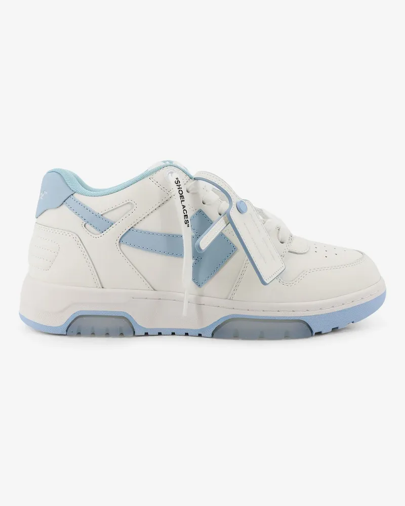 OFF-WHITE Out of Office leather sneakers with iconic logo on the side -  - gender_Man White