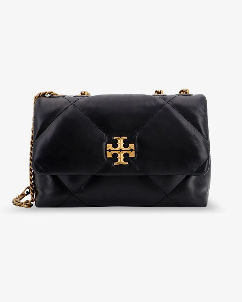 Tory Burch Kira quilted leather shoulder bag with metal logo -  - gender_Woman Black