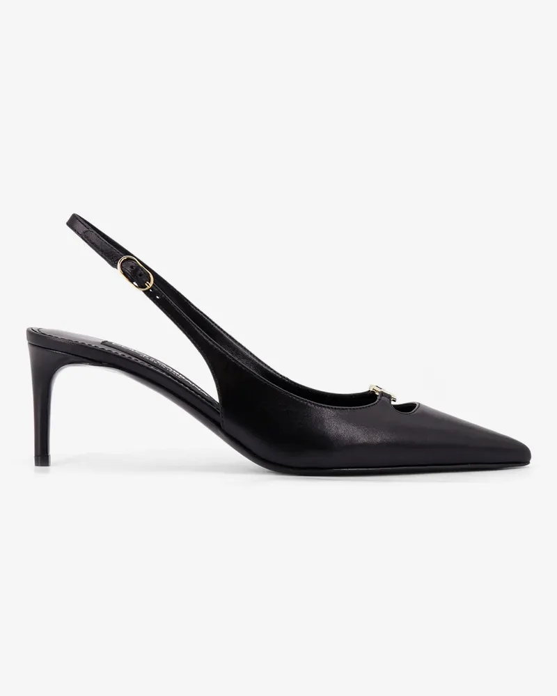Dolce & Gabbana Leather slingback pumps -  - gender_Woman Black