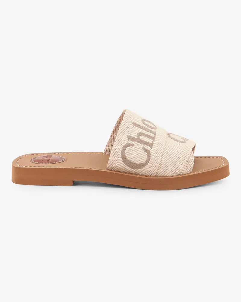 Chloé Woody linen sandals -  - gender_Woman Beige