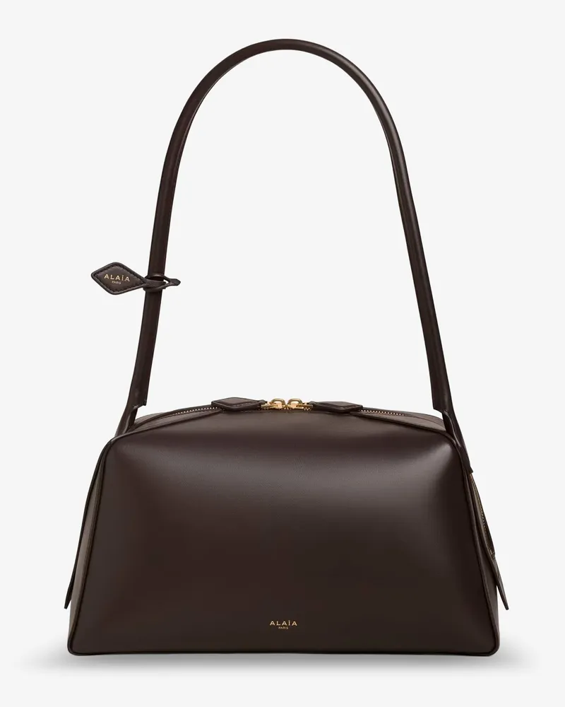 Alaïa Bouledogue leather shoulder bag -  - gender_Woman Brown