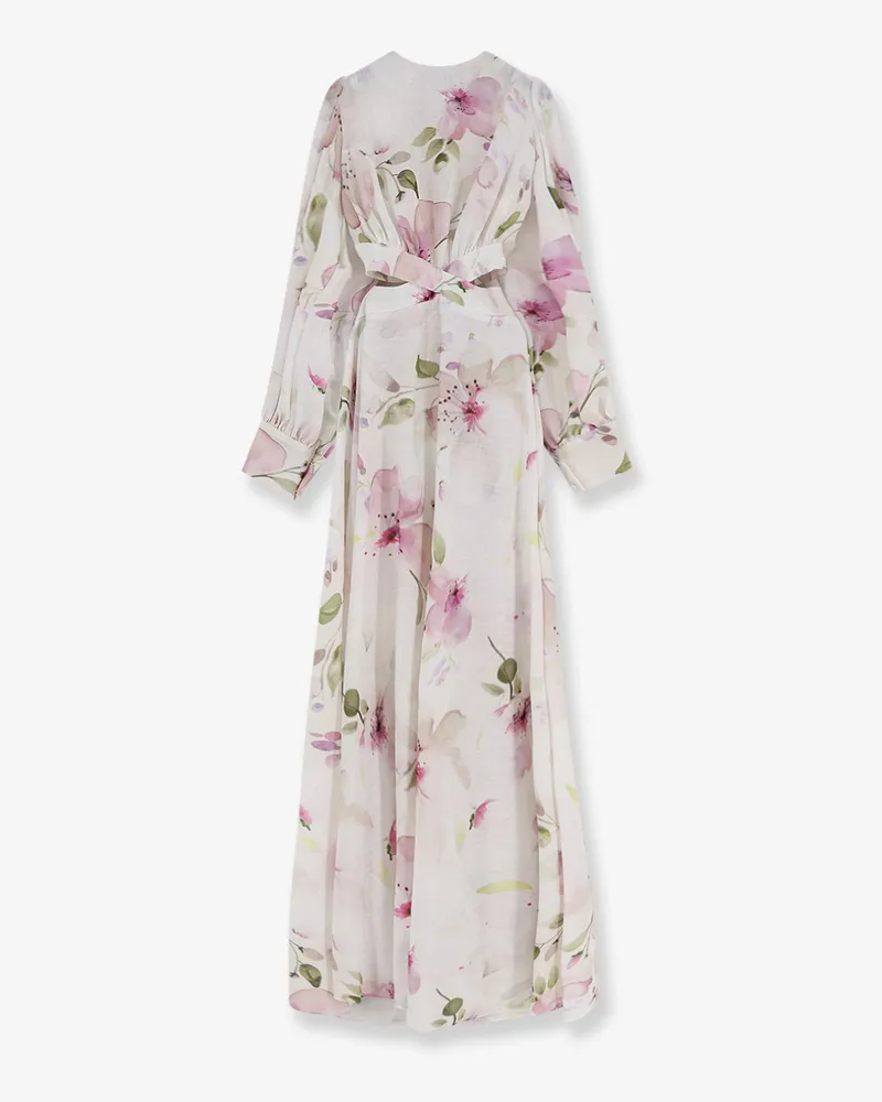 ACTUALEE Linen and cotton long dress -  - gender_Woman Pink