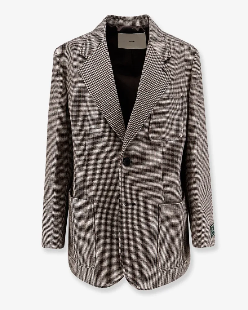 Dunst Unisex wool blend blazer -  - gender_Unisex Brown