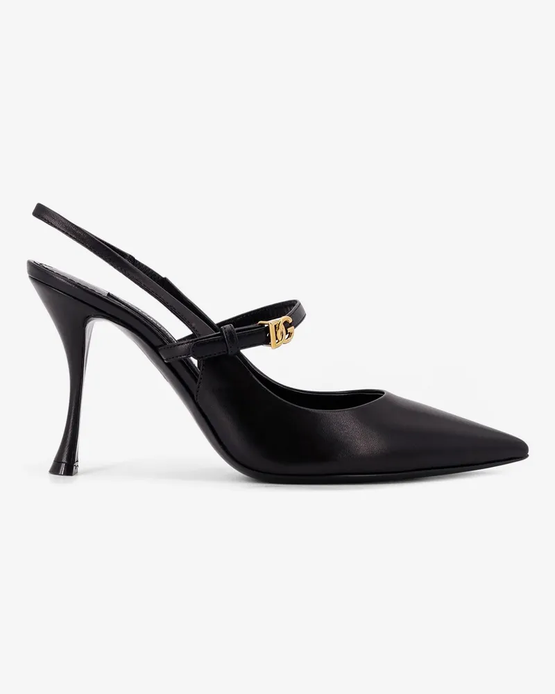 Dolce & Gabbana Leather slingback pumps -  - gender_Woman Black