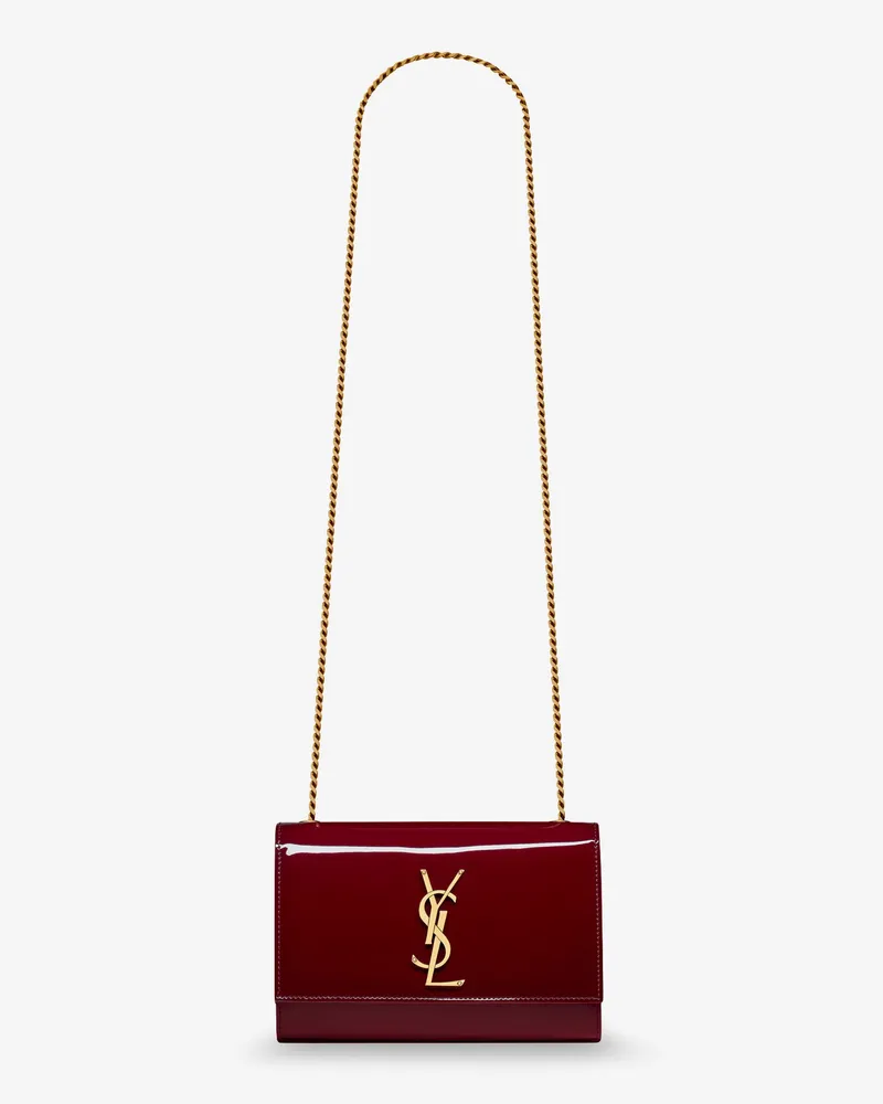 Saint Laurent Kate patent leather crossbody bag -  - gender_Woman Red