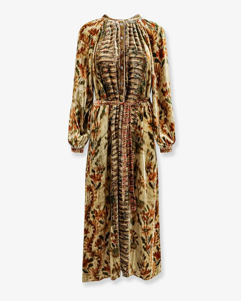 Pierre-Louis Mascia Kanada multicolor chenille chemisier dress -  - gender_Woman Beige
