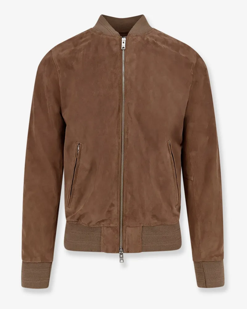 DFOUR Suede Jacket -  - gender_Man Beige