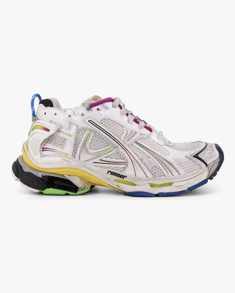 Balenciaga Mesh and nylon low-top sneakers -  - gender_Man White