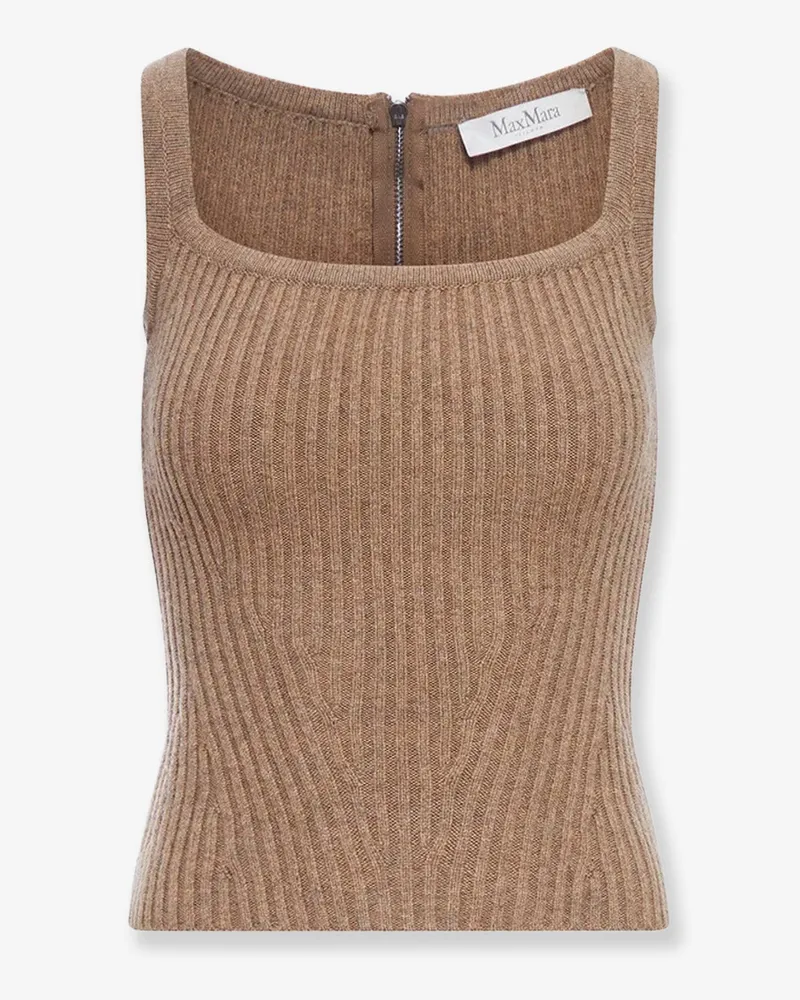 Max Mara Aretusa wool and cashmere top -  - gender_Woman Brown