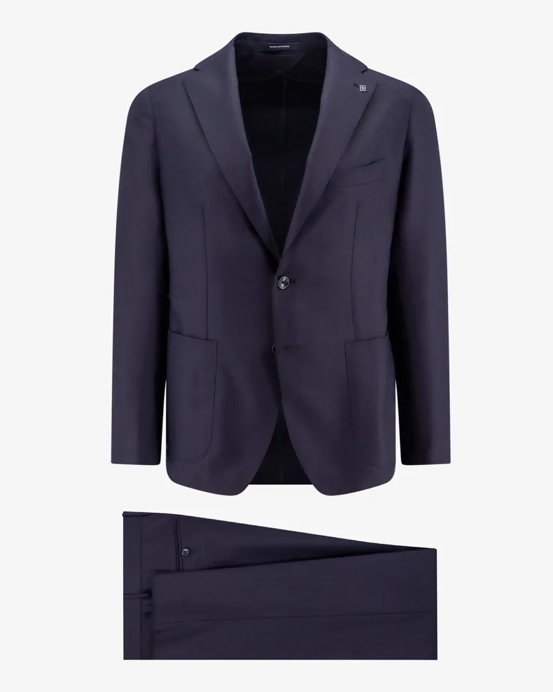 Tagliatore Stretch virgin wool suit -  - gender_Man Blue