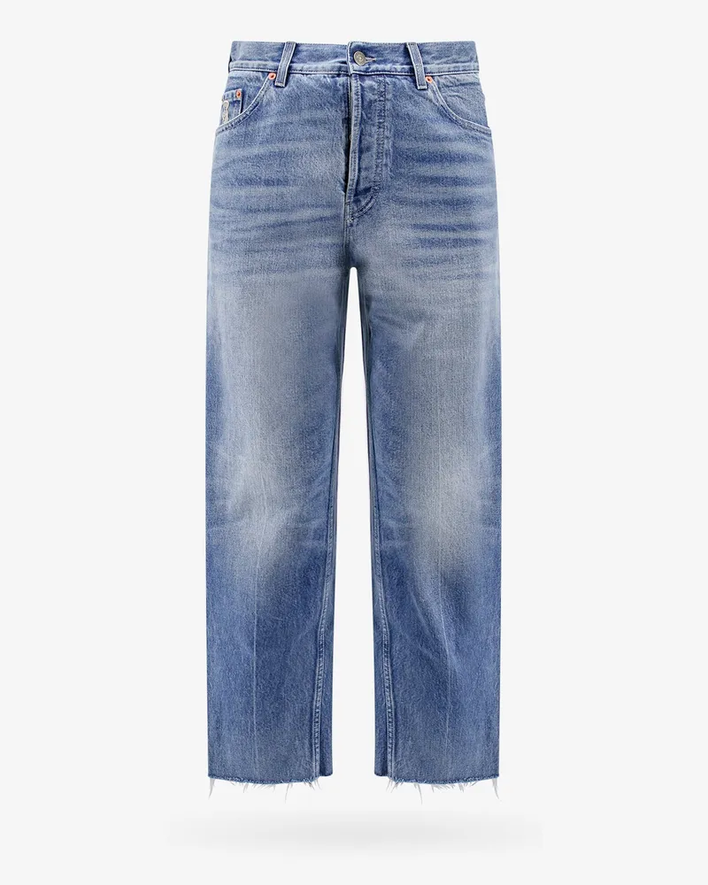 Gucci Carrot fit cotton jeans -  - gender_Man Blue