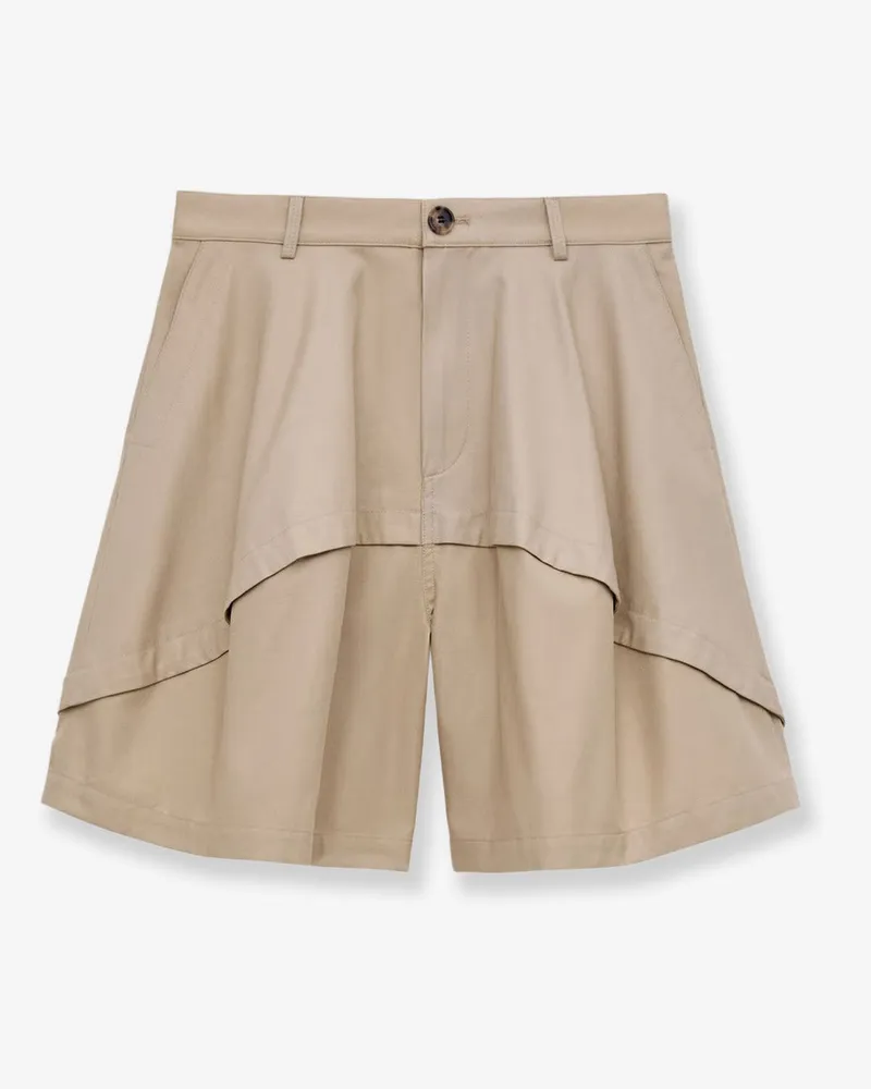 Loewe Paula's Ibiza - Relaxed Fit cotton shorts -  - gender_Woman Beige