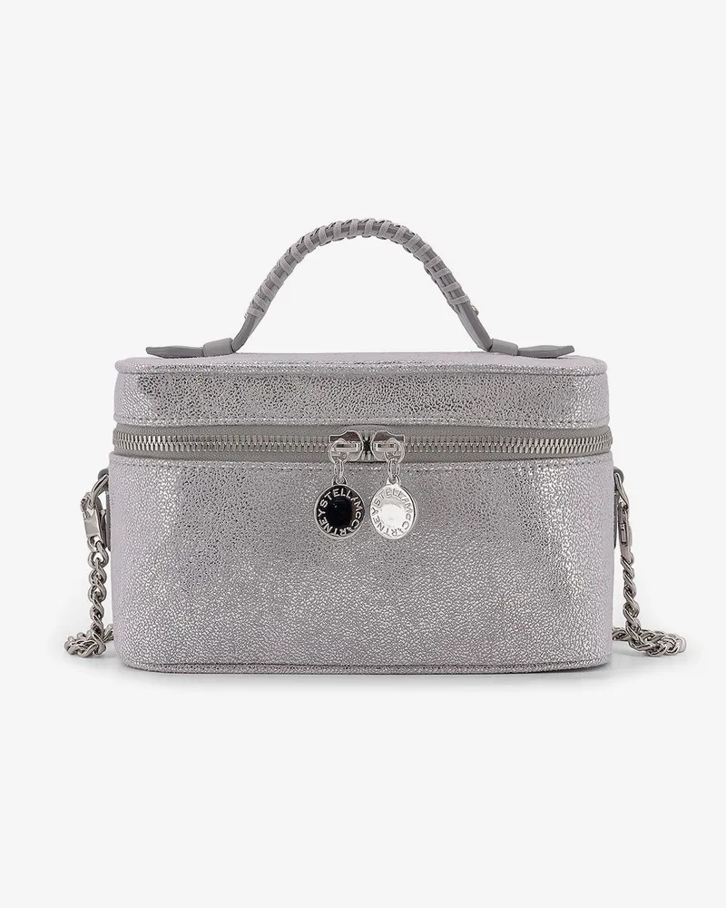 Stella McCartney Vanity laminated Shaggy Deer fabric crossbody bag -  - gender_Woman Silver