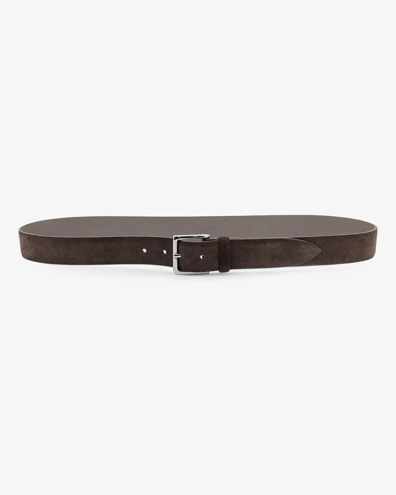 Orciani Suede belt -  - gender_Man Brown